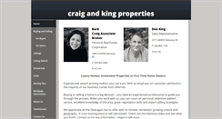 Desktop Screenshot of craigandkingproperties.com